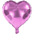 Balão Metal Coração 30x32cm Rosa